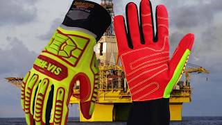 Super grip glove seibertron high vis HRIG Rigger Glove Anti Impact Work Gloves