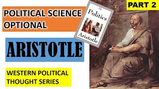 Aristotle  - Western Political Thought | Political Science Optional for UPSC Mains | PSIR | In Hindi