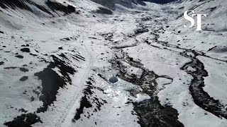 Artificial glaciers go up in Chile's Andes