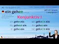 konjugation verb „eingehen“ unr. ist alle zeitformen lernvideo tutorial