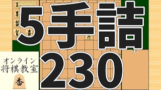 詰将棋5手詰め・230 (Tsume in 5 moves)