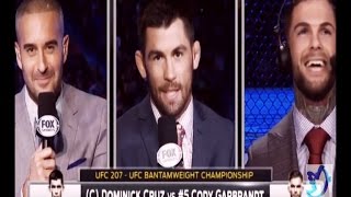 Dominick Cruz & Cody Garbrandt go at it live on Fox