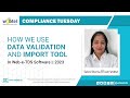HOW WE USE DATA VALIDATION AND IMPORT TOOL IN WEB-E-TDS SOFTWARE | WEBTEL