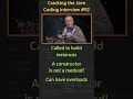 What is a Constructor? - Cracking the Java Coding Interview