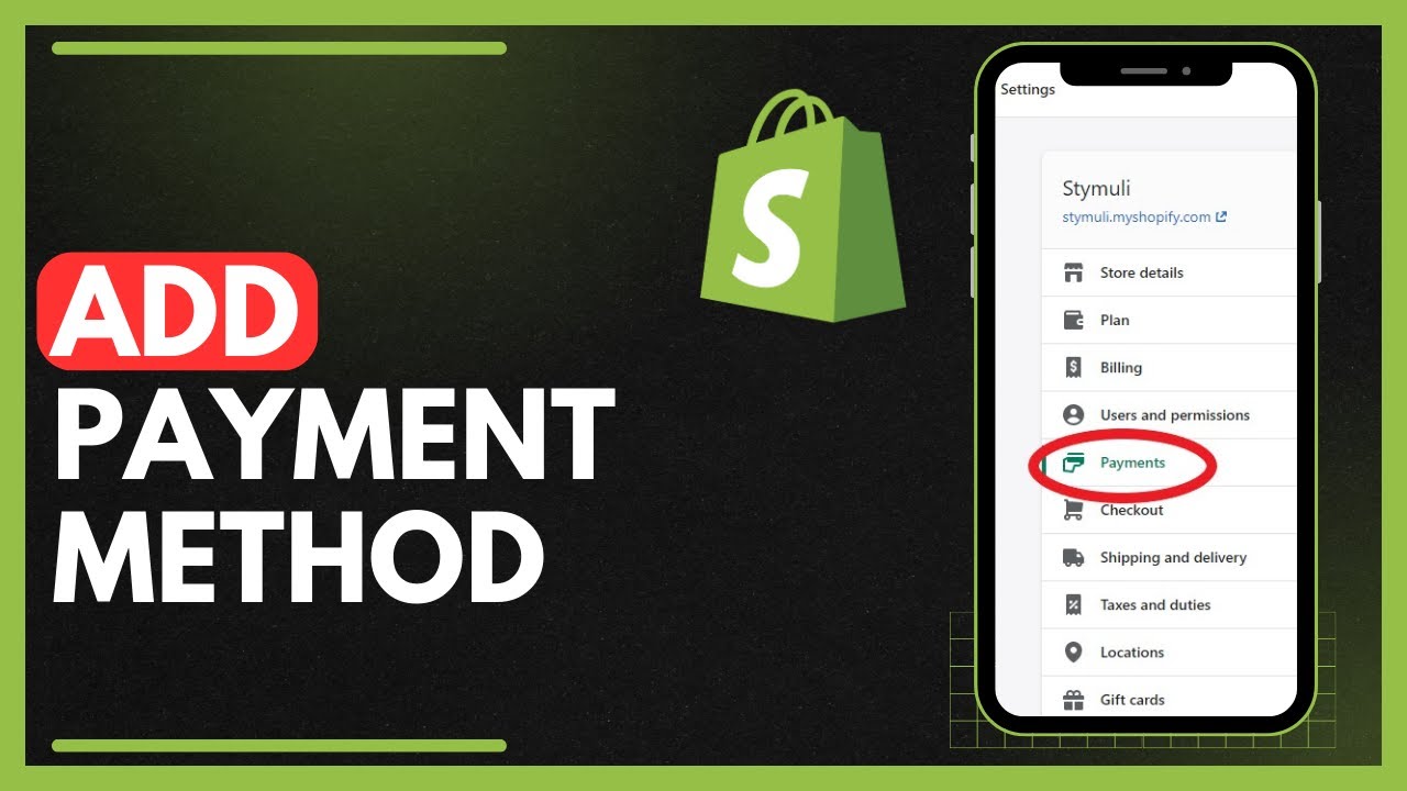 How To Add Payment Method On Shopify - YouTube