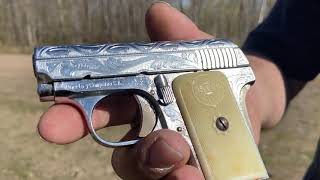 ASTRA FIRECAT / ASTRA 200 ENGRAVED 25 ACP PISTOL