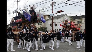 2017年9月17日 尼崎 築地だんじり宵宮曳行 本三 本五 丸嶋