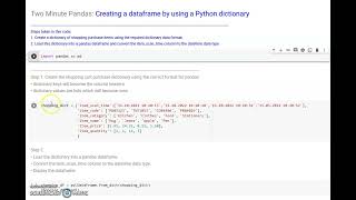 Convert Python dict into a Pandas dataframe in 2 mins [Beginner]