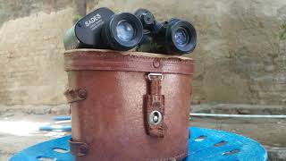 1950s Vintage Sades Binocular with original leather case with built-in compass #binocular #vintage