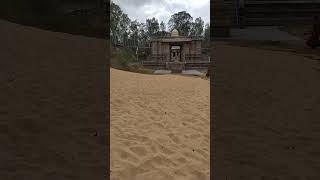 Sand dunes at Talakadu, near Mysore, 1000years old Vishnu temple 12ft statue