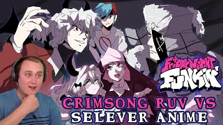 CRIMSONG RUV VS SELEVER ANIME │ Friday Night Funkin' But It's Anime | Reaction