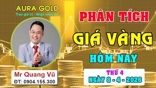PHÂN TÍCH GIÁ VÀNG HÔM NAY NGÀY 8/4/2026 #dubaogiavang, #nhandinhxuhuongvang, #giavanghomnay