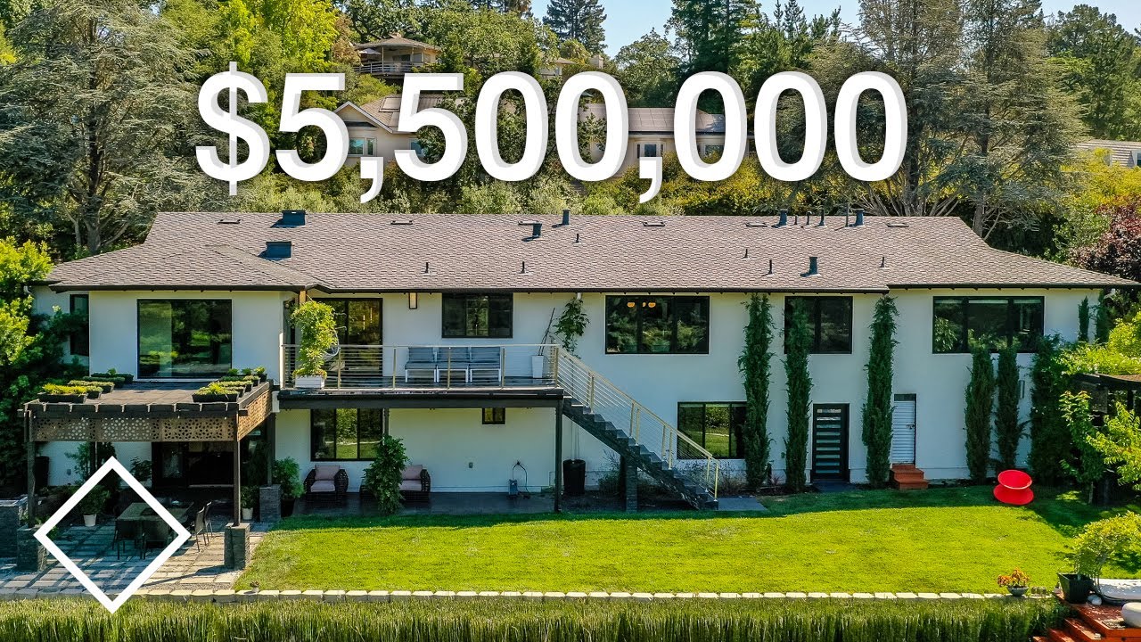 $5.5 MILLION Mansion In The Silicon Valley - YouTube