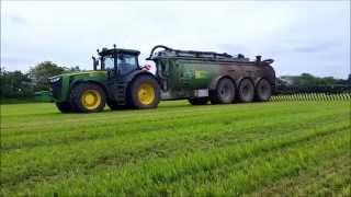 John Deere 8345R + Ap 35m3 Gyllevogn