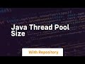 java thread pool size