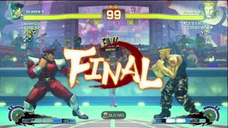 ACE・EIRIN [Guile] vs capasn2 [Bison] SSF4 Japanese Online Ranked Matches - Xbox Live