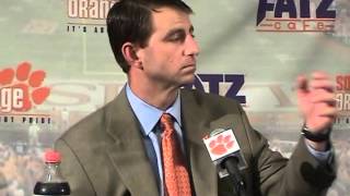 Dabo Swinney 2008 Clemson vs USC postgame press conference