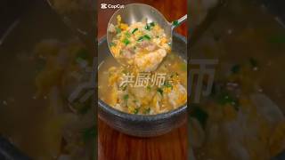 【肉沫鸡蛋汤】一碗肉沫鸡蛋汤，鲜美营养，简简单单 #美食教程 #美食 #洪厨师 #家常菜 #肉沫鸡蛋汤