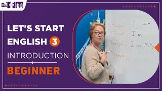 Let's Start English 3 - Introduction / Spelling | Beginner Levels