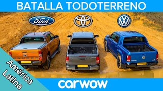 VW Amarok vs Ford Ranger vs Toyota Hilux: ¡BATALLA OFF-ROAD!