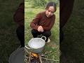 Single mom show SURVIVAL in Forest🥄🥘#camping #bushcraft #outdoor