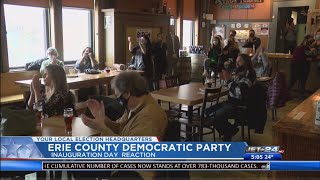 Erie County democrats hold watch party for President Biden's inauguration