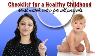 Healthy Childhood के लिए रूटीन में लाये ये बदलाव (3 to 18 yrs) | Checklist for a Healthy Childhood