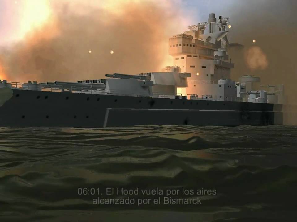 The Battleship Bismarck. The Battle Of The Denmark Strait - YouTube