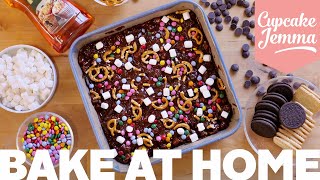 Super Easy No-Bake Lockdown Fridge Cake Recipe! | Rocky Road | Cupcake Jemma