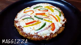 MAGGIZZA RECIPE | MAGGI+PIZZA=MAGGIZZA | AARTI'S KITCHEN