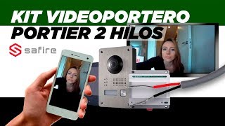 📹🚪 KIT VIDEOPORTERO 2 HILOS - PORTIER