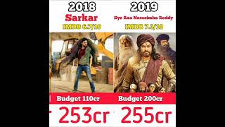 Sye Raa Narasimha Reddy Vs Sarkar Compare Box Office Collection Worldwide
