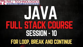 Become a FULL STACK Java MASTER | For Loop, Break and Continue Statements in Java