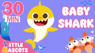 Baby Shark Do Do Do 🦈 | Baby Shark Compilation For Kids | Little Mascots Nursery Rhymes