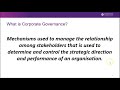 Corporate Governance