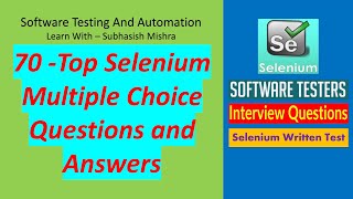 Top 70 Selenium MCQs for Software Testing Interview
