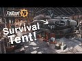 APC Survival Tent CAMP With Garage Immersive Fallout 76 Build Tutorial