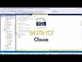 SQL DISTINCT clause with examples | SQL tutorial for beginners