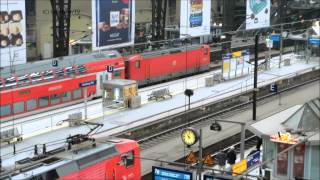 Hamburger Hauptbahnhof - Streik der Lokführer GdL - Eisenbahn TV