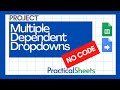 How to Create DEPENDENT Dropdowns in Google Sheets WITHOUT Code! 🎯