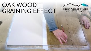 Oak Wood Graining Effect Painting Technique