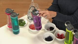 Contigo Set of 2 Fruit Infusion Water Bottles on QVC