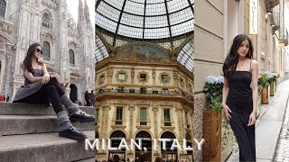 milan italy vlog 🇮🇹 5 days itinerary, galleria vittorio, BEST CARBONARA, duomo, designer outlet 🍕🛒