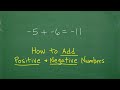 How to Add a Positive and Negative Number