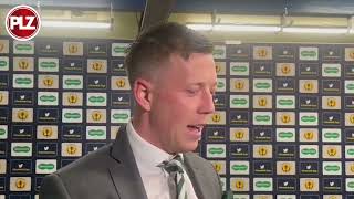 Callum McGregor reacts to maintaining perfect finals record after Celtic cup win