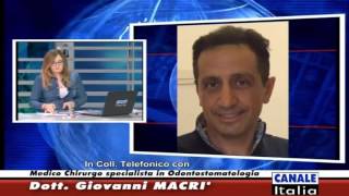 Dr. Giovanni Macrì intervistato a Canale Italia - 24/07/2016