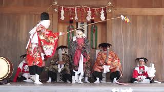 奉納神楽 国司 3/5 庄内原神楽 (於)西寒多神社 ふじ祭り 2019