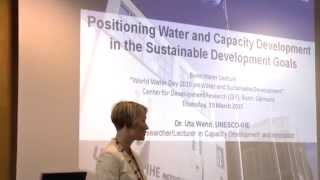 World Water Day 2015: Lecture by Uta Wehn