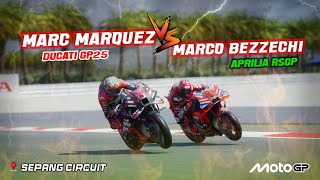 MOTOGP2025❗BEZZECHI'S APRILIA DEFEATS MARQUEZ'S GP25 AT SEPANG CIRCUIT❗#MalaysianGP 🇲🇾 🏁 MotoGP™️25