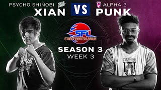 Xian (Seth) vs. Punk (Kolin) - Bo3 - Street Fighter League Pro-US - Season 3 Week 3